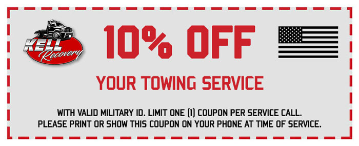 10% Off Military Towing